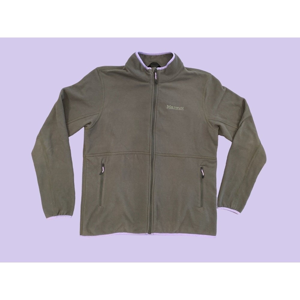 Marmot Women’s Rocklin Full Zip Fleece Jacket Hand Pockets‎ Large